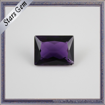 Special Rectangle Princess Cut natürlicher Amethyst für Schmuck